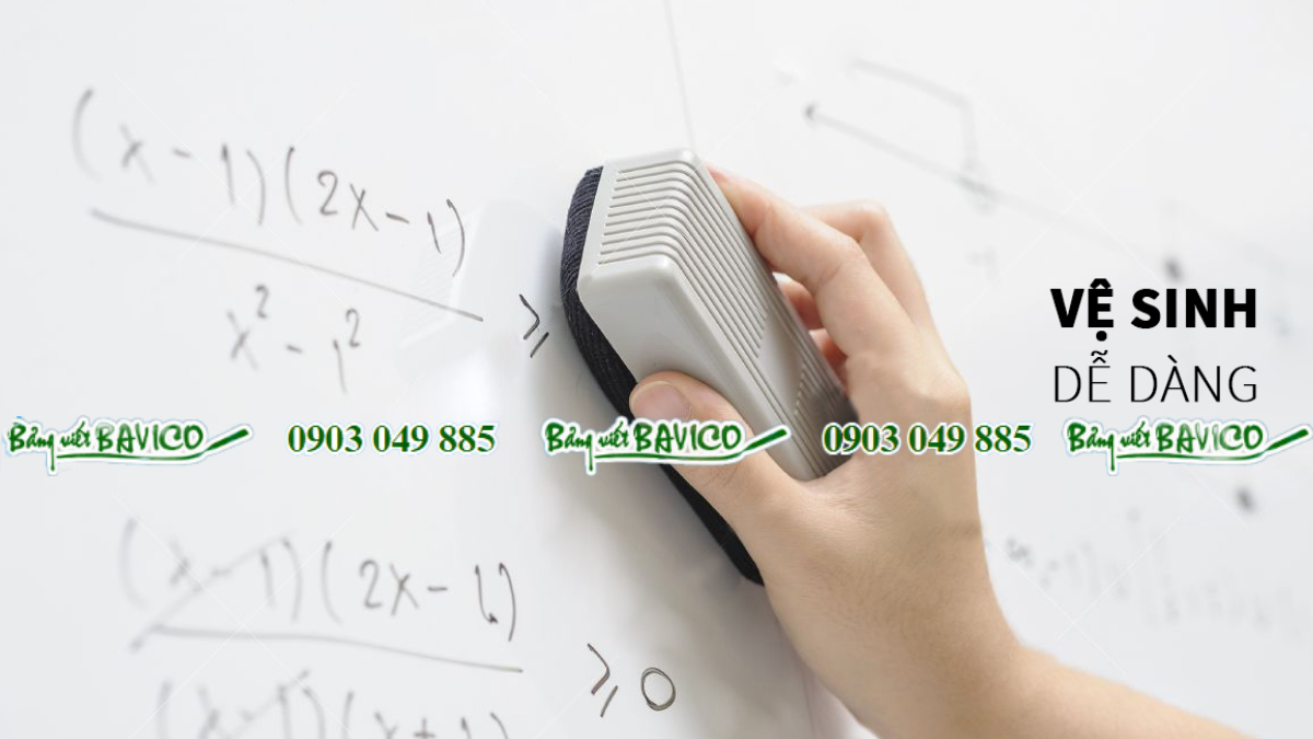 Vệ sinh bảng trắng dể dàng