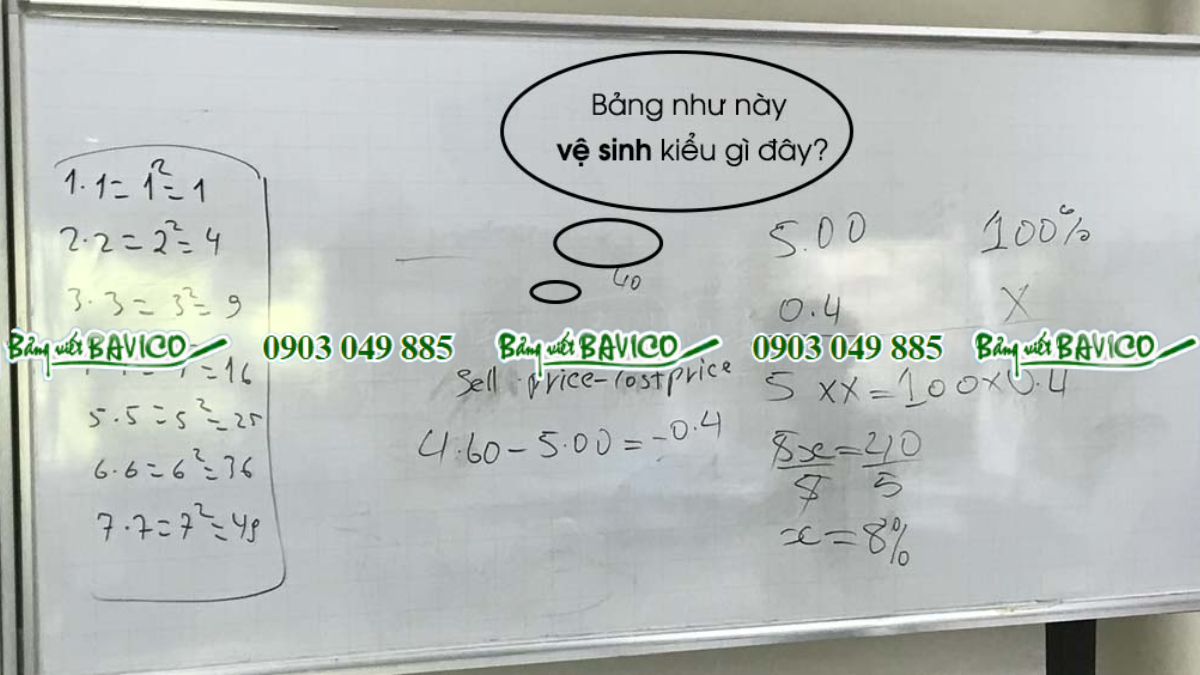 Làm thế nào vệ sinh bảng trắng
